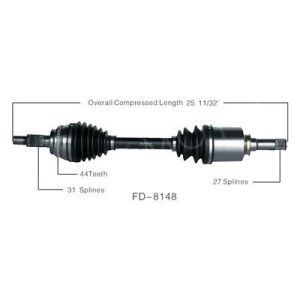 Μπροστά αριστερά CV Άξονας για Ford Edge Lincoln Mkx Fd-8148 7t4z3A427c Υλικό αλουμινίου